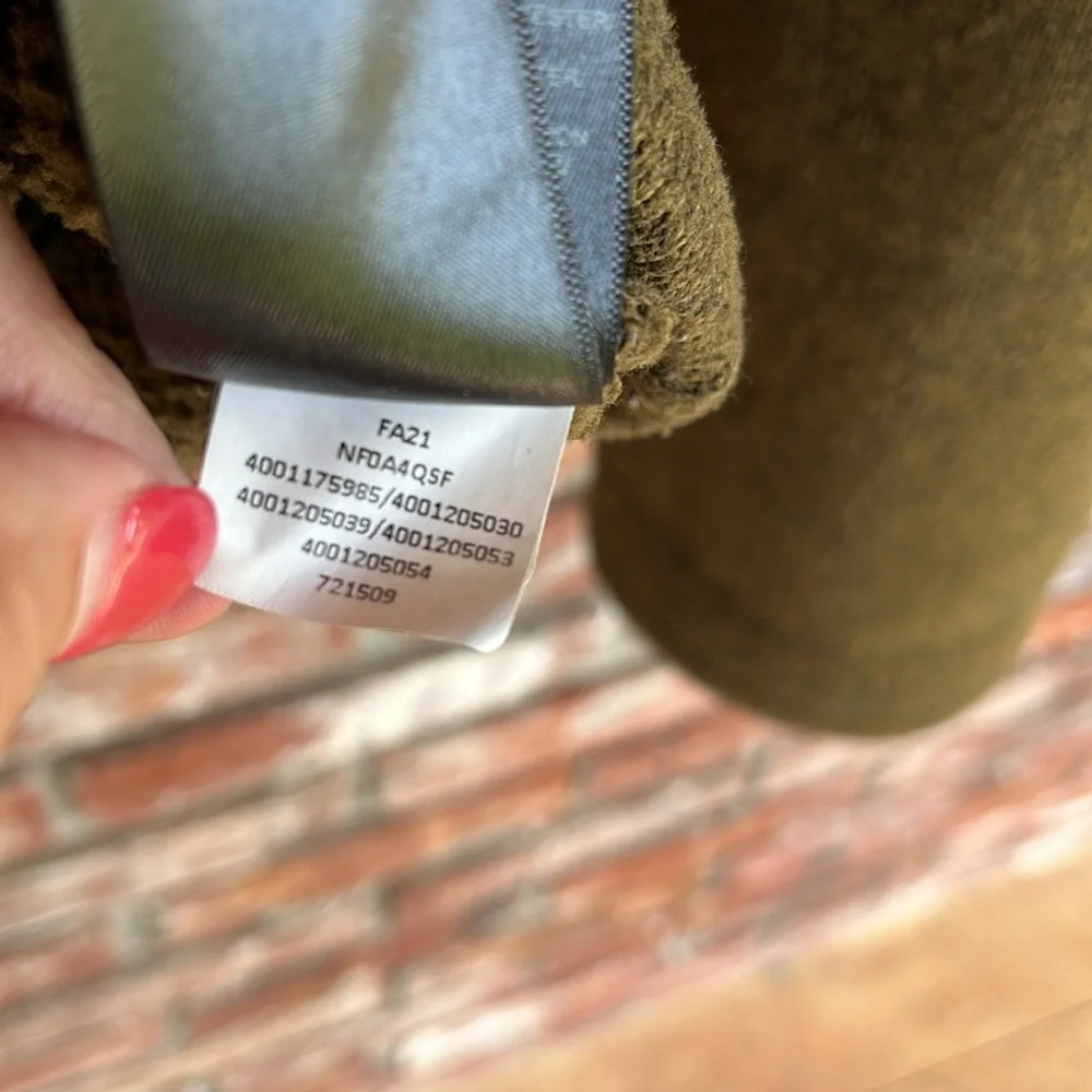 The North Face Forest Green Full-Zip knit Jacket Size XL - Picture 7 of 7